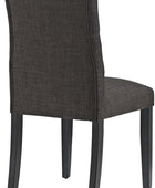 Hawthorne Collections Silla auxiliar de comedor de tela moderna de 21.5 