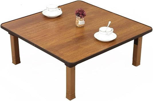 Mesa de café plegable cuadrada de estilo japonés, mesa baja, mesa de comedor,...