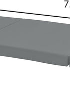 Colchón tríptico gris, Shikibuton, para cama, de 3 pulgadas de alto x 27...
