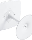 Mesa de comedor cuadrada de tulipán blanco de 31.5 pulgadas, mesa de cocina...