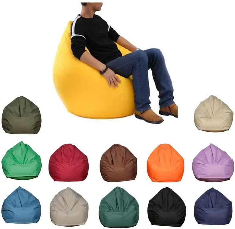Koolouispoper Lazy BeanBag - Sillas individuales para sofá sin relleno, color...