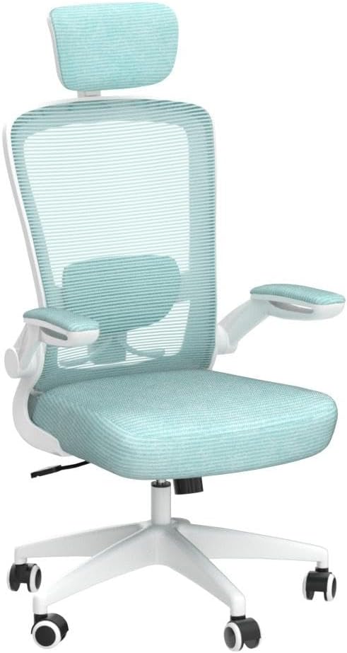 FelixKing Silla de oficina ergonómica, silla de escritorio con reposacabezas y...