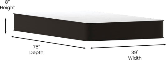 Asteria Premium Comfort Colchón híbrido de resortes interiores firmes de 8