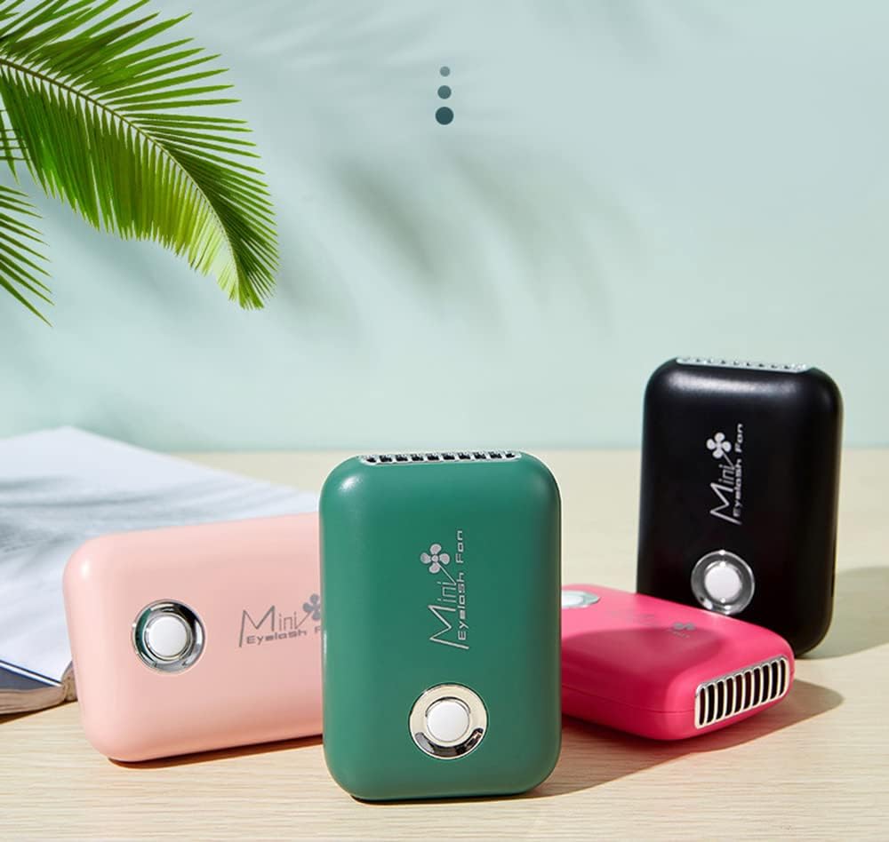 ThreeH Ventilador de pestañas mini USB recargable eléctrico sin aspas...