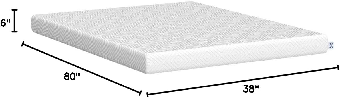 Cama de espuma en una caja, firme