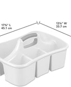 Sterilite Divided Ultra Caddy, plástico, almacenamiento portátil para guardar...