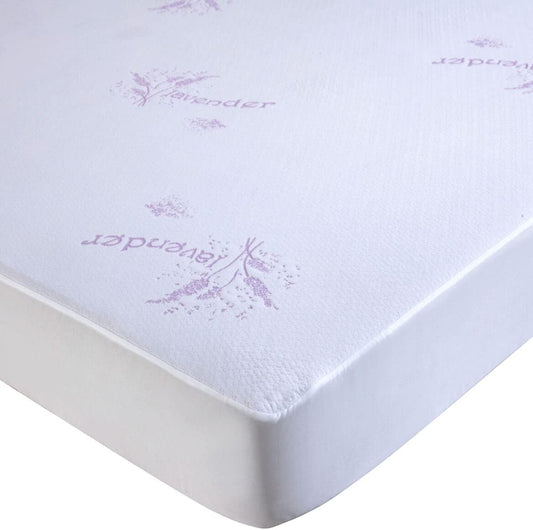 OakRidgeTM Funda de colchón perfumada de lavanda, hecha de poliéster suave con