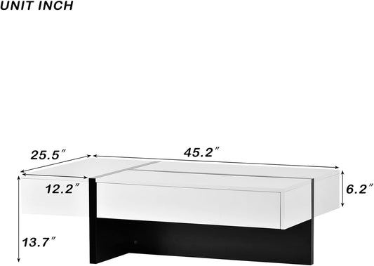 Bellemave WF2142AAK-OLGM-FF-719 - Mesa auxiliar, color blanco