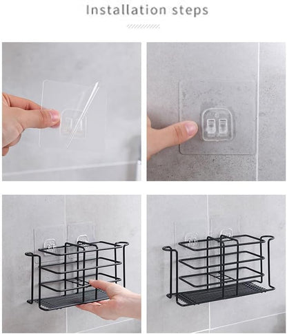 Soporte para cepillo de dientes de baño de acero inoxidable, soporte para pasta