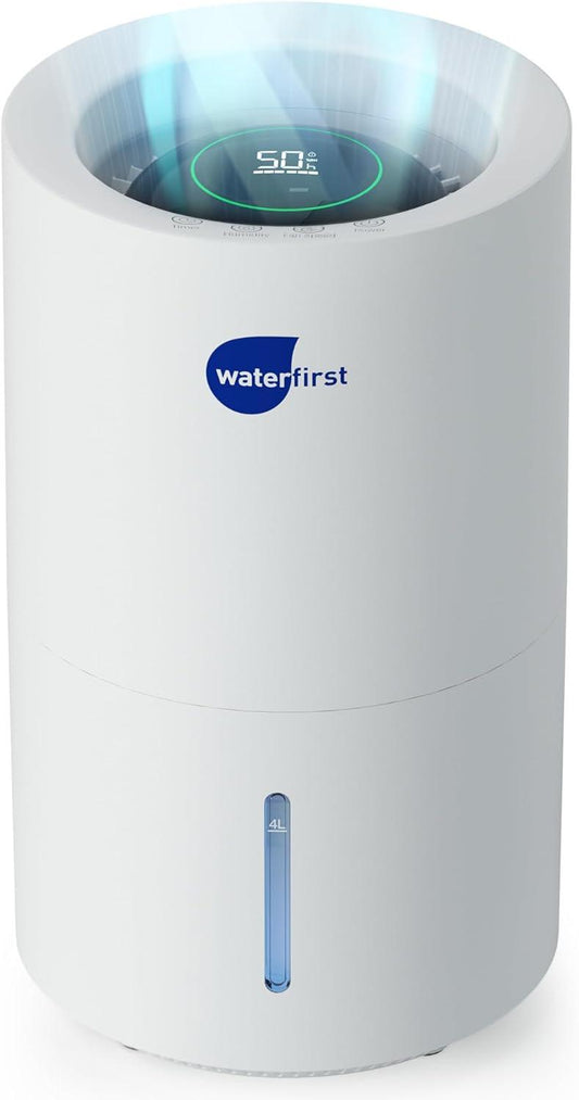 Humidificador evaporativo, humidificador de humedad fría de 4 litros y