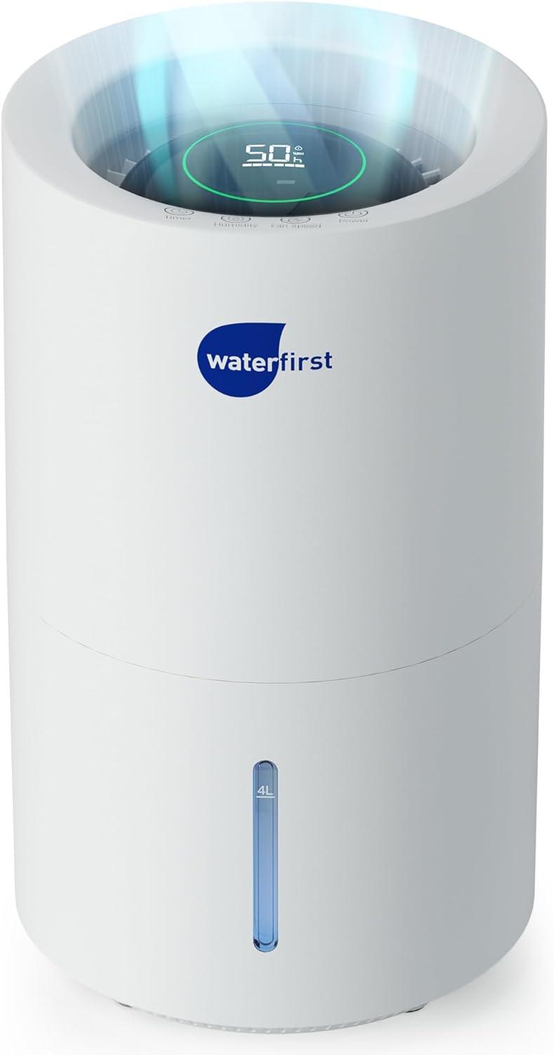 Humidificador evaporativo, humidificador de humedad fría de 4 litros y
