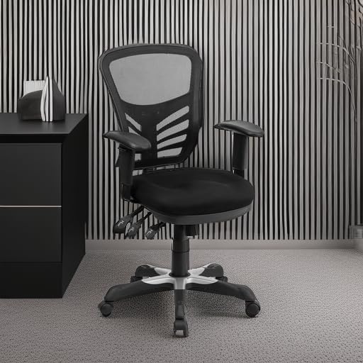 Flash Furniture Nicholas Silla giratoria de oficina y juegos, ergonómica, de...