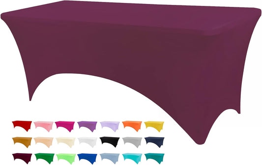 Fundas de mesa para mesas de 6 pies, manteles de elastano de 6 pies, manteles...