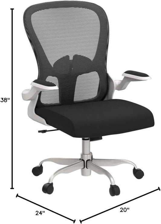 Silla de oficina ergonómica, cómoda silla giratoria para oficina en casa, silla...