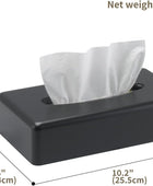 Funda para caja de pañuelos, dispensador rectangular negro montado en la pared,...