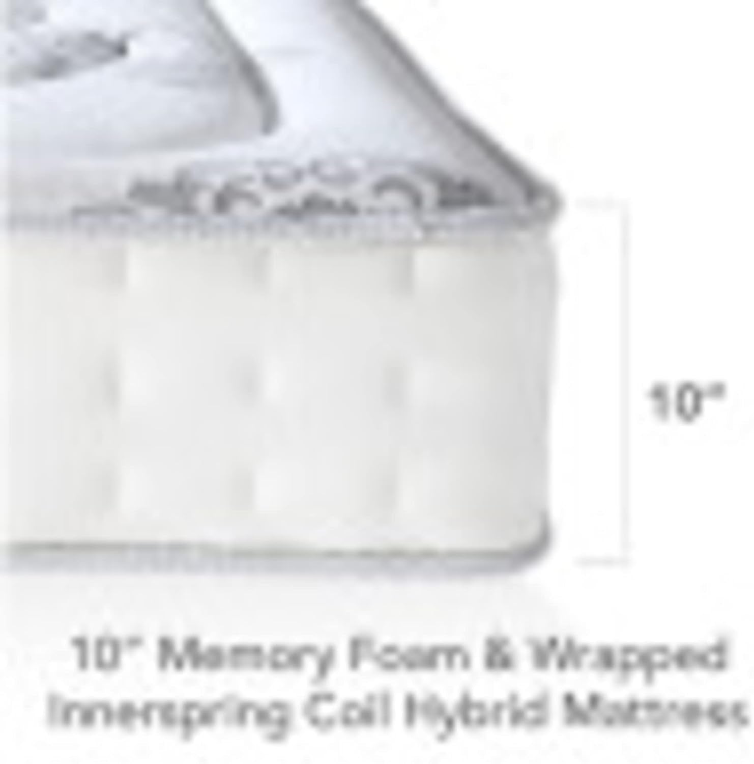 espuma con memoria doble 10.5-pulgadas colchpon innerspring