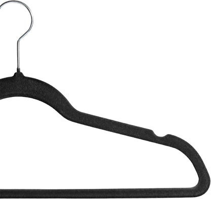 Perchas de terciopelo de alta calidad, paquete de 50 perchas antideslizantes