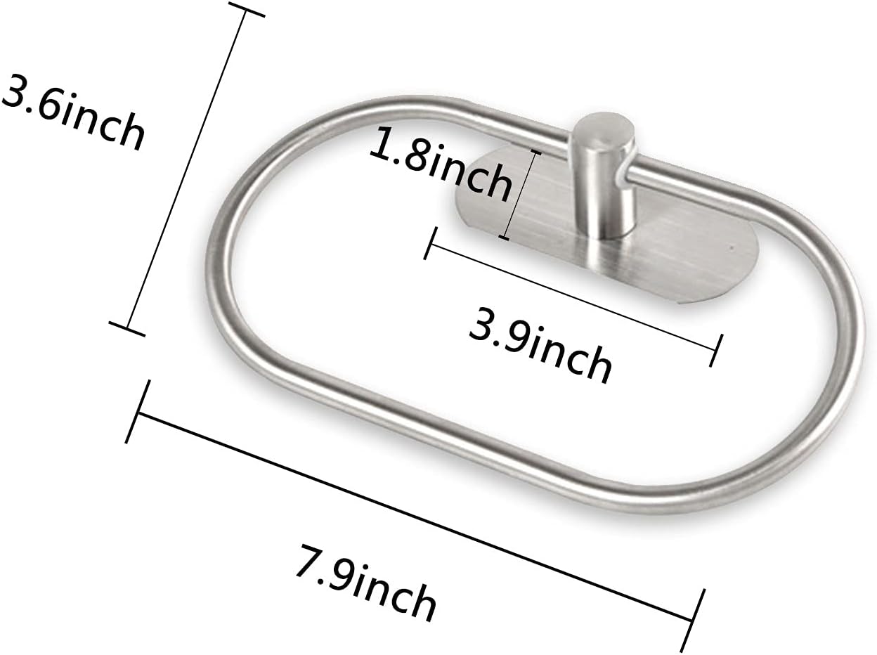 Toallero autoadhesivo de acero inoxidable para baño, soporte para toallas de...
