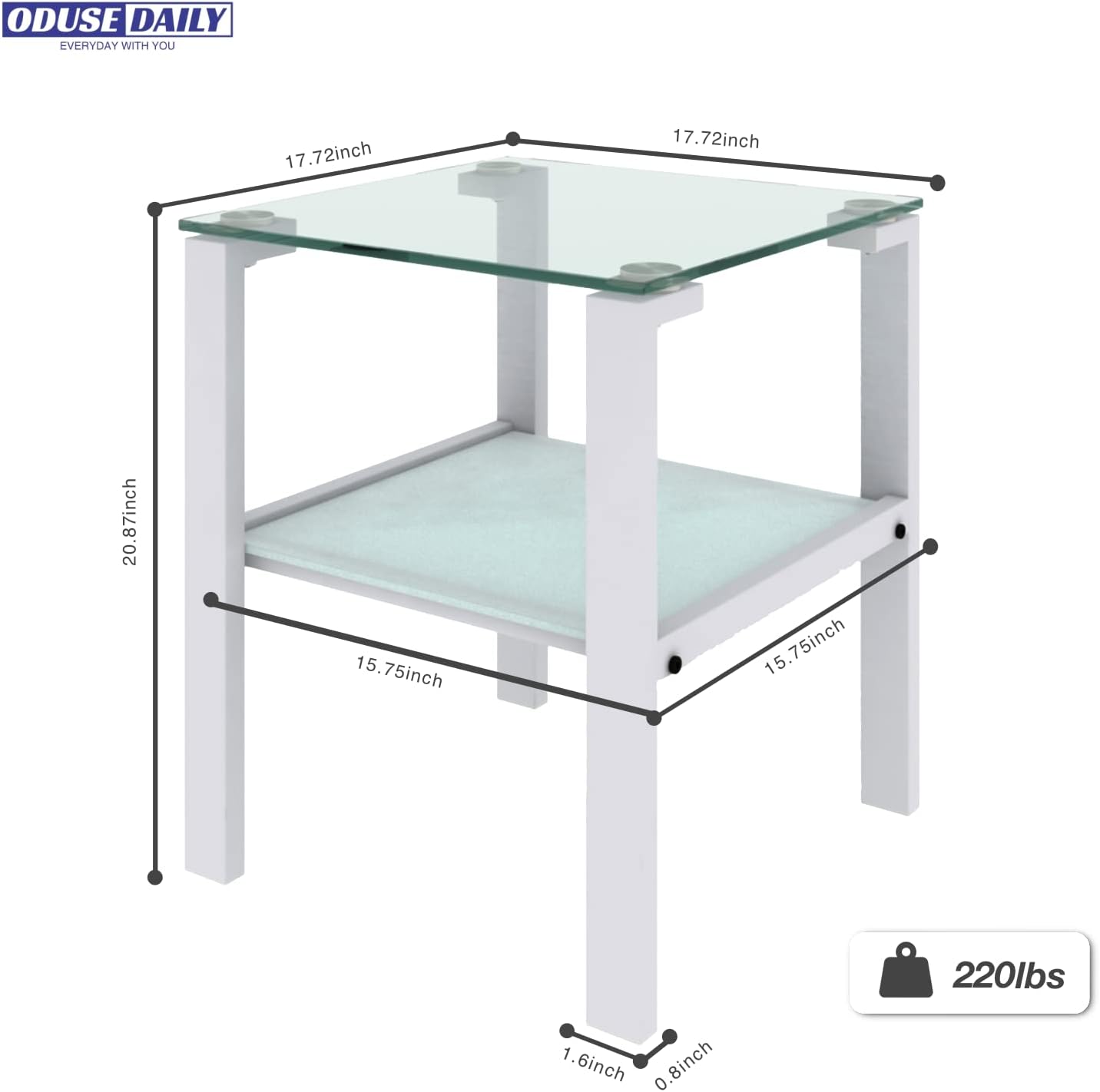 Mesa auxiliar de cristal pequeñamesa auxiliar de diseño minimalista moderno,