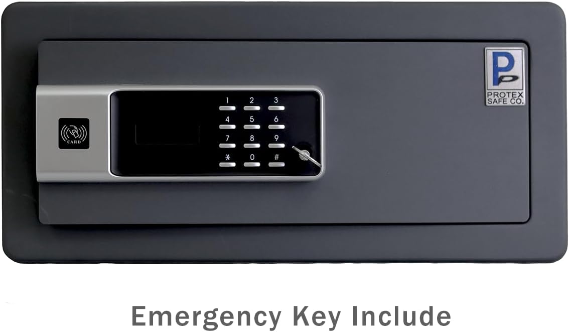 Protex H4-2043ZH-BLACK - Caja fuerte personal con apertura de 3 vías Llave de...