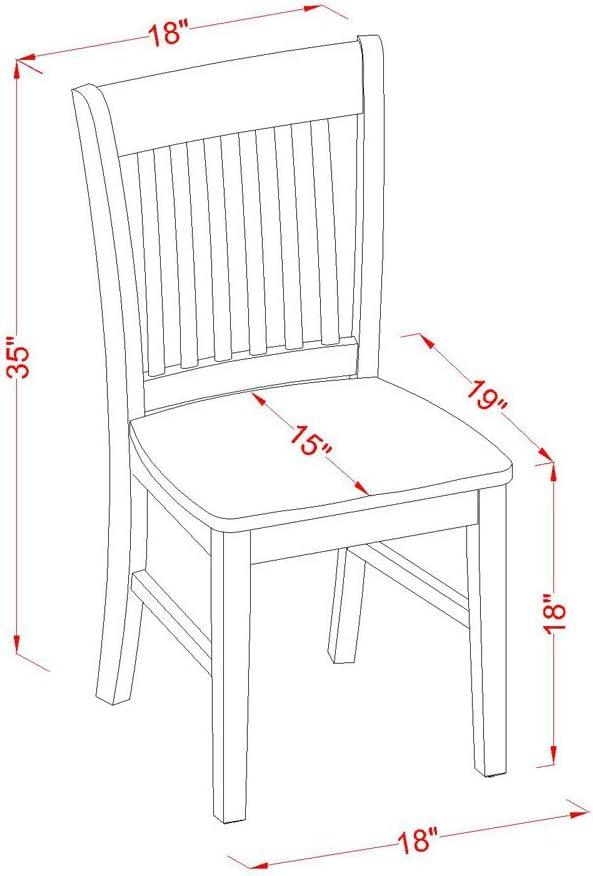 Juego de 2 sillas de comedor maravillosas Un bonito asiento redondo de madera y