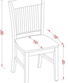 Juego de 2 sillas de comedor maravillosas Un bonito asiento redondo de madera y