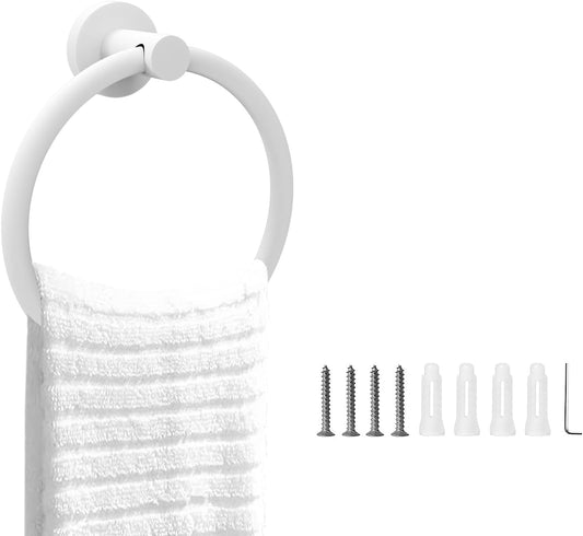 Cilee Toallero blanco para baño, toallero de baño, accesorios de baño, toallero...