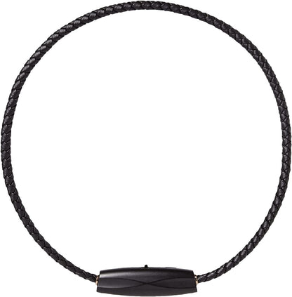 Purificador de aire iónico portátil (17.7 pulgadas, negro) Collar de titanio y