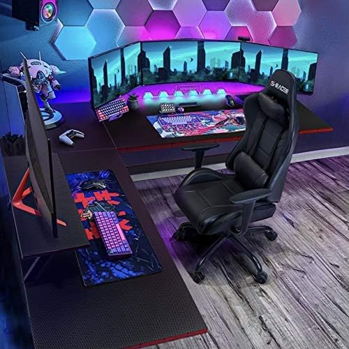 Homall Escritorio para juegos en forma de L de 51 pulgadas, escritorio de...