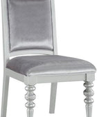Acme Maverick - Silla auxiliar tapizada de tela en color gris platino, juego de...