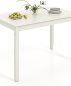 Mesa de comedor para 4 personas, mesa de cocina de 48 x 29 pulgadas con patas