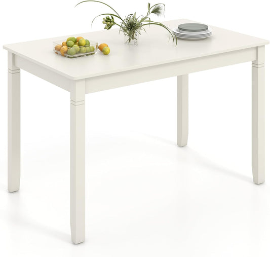 Mesa de comedor para 4 personas, mesa de cocina de 48 x 29 pulgadas con patas