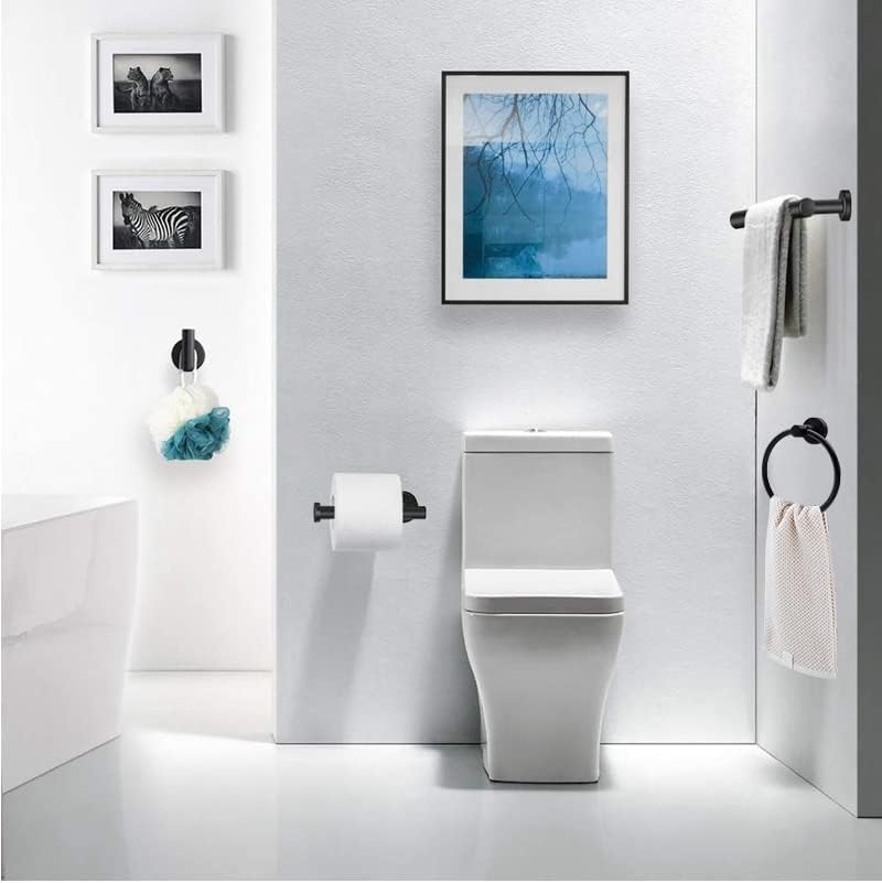 Juego de accesorios de baño de 51020 piezas, incluye barras de toalla de mano...