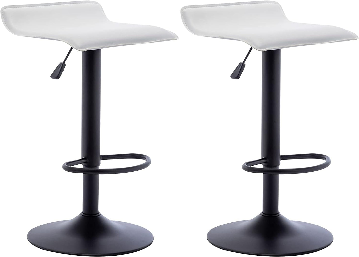 Vogue Furniture Direct Juego de 2 taburetes de bar ajustables, modernos...