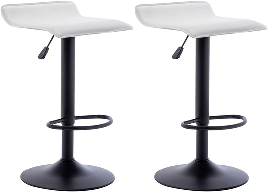 Vogue Furniture Direct Juego de 2 taburetes de bar ajustables, modernos...