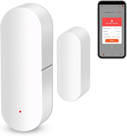 Sensor WiFi para puerta y ventana sensor de contacto inalámbrico con alertas de