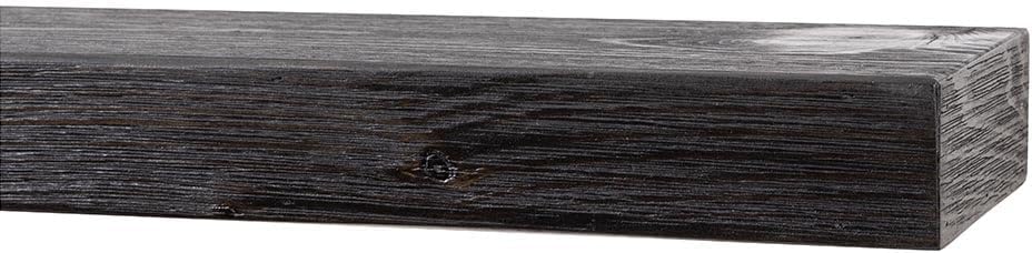 Modern Ember Vara - Estante de madera para repisa, 48 pulgadas, ébano, 3...