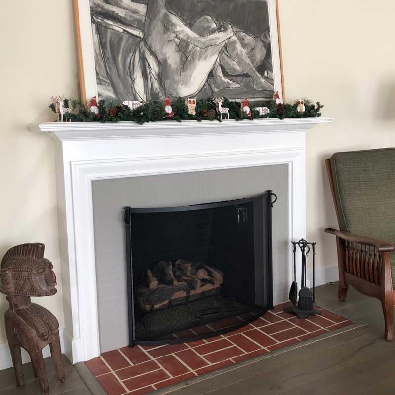 Pilgrim Home and Hearth Craftsman - Pantalla de chimenea con arco, color negro