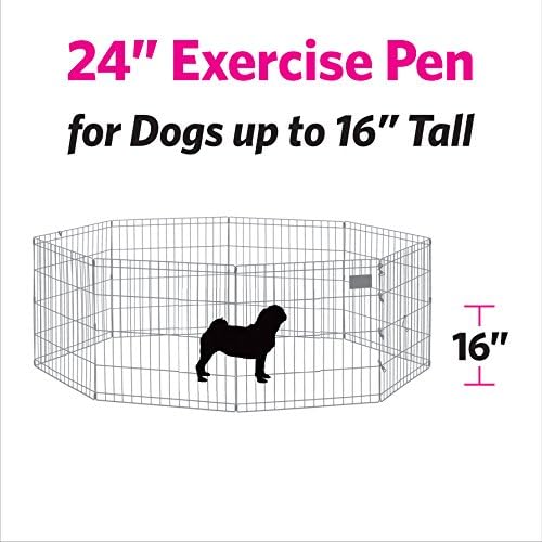 New World Pet Products - Cerco de metal plegable para ejercicio y parque de...