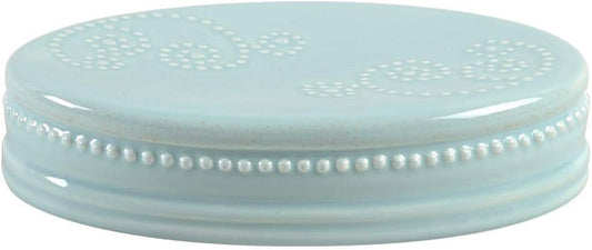 Lenox Jabonera francesa Perle Groove azul hielo