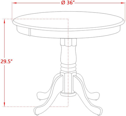 East West Furniture AMT-NLW-TP mesa de comedor