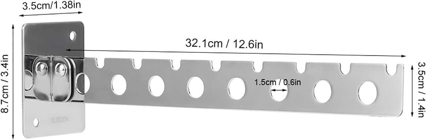 Organizador colgante de 8 ganchos, soporte para ropa montado en la pared,...