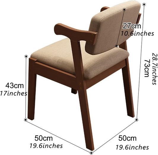 Sillas de comedor de madera, silla auxiliar moderna con respaldo, silla de