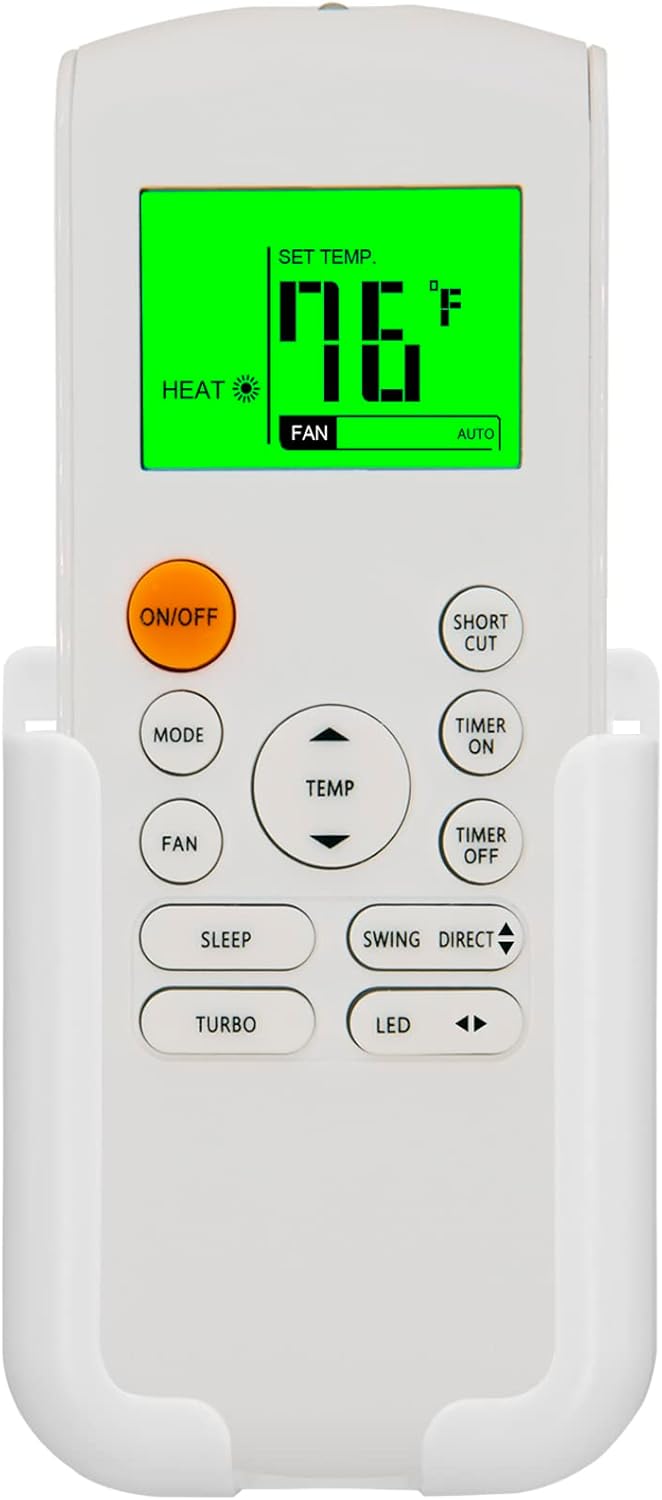 Mando a Distancia de Repuesto para Midea MUE-18HRFN1-QRD0 MUE-24HRFN1-QRD0...