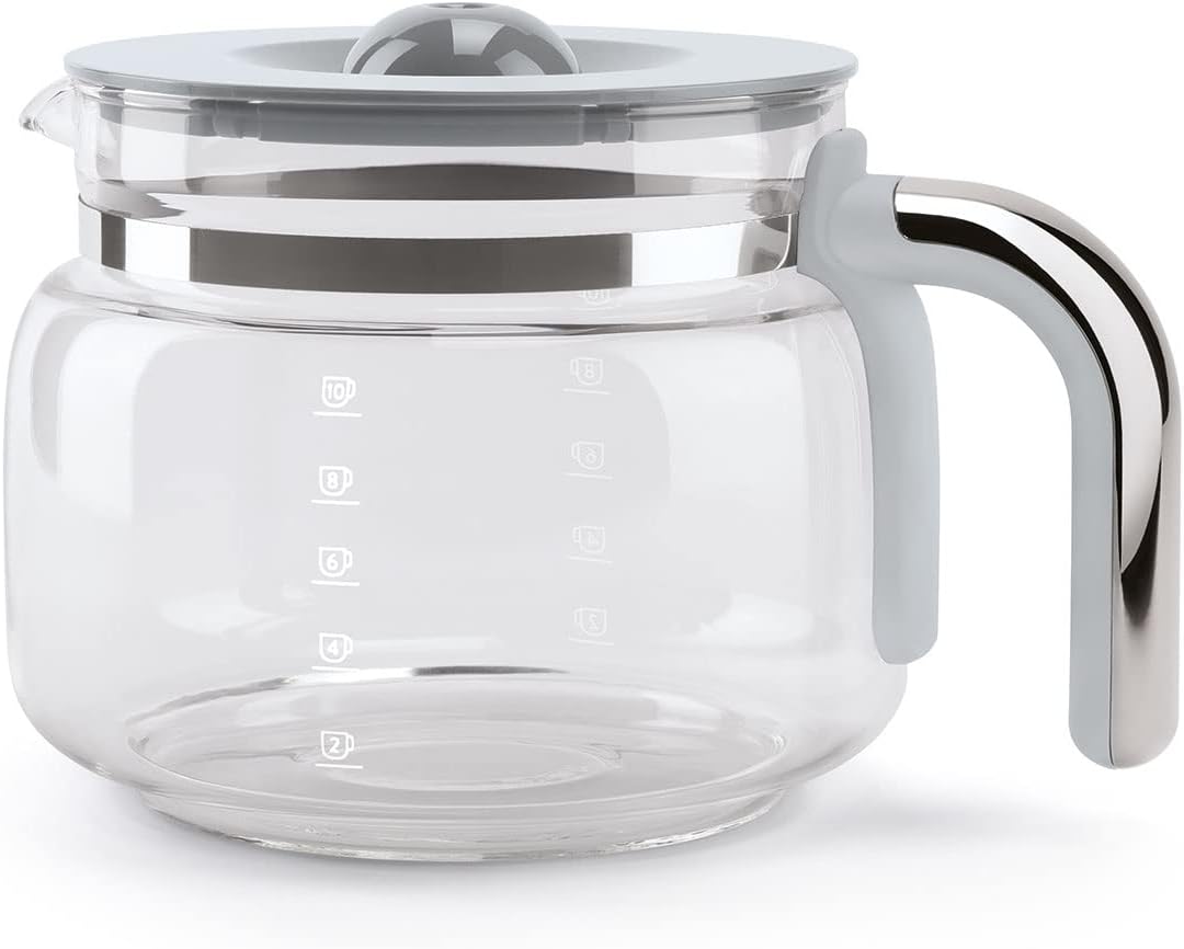 Smeg 1950's - Cafetera programable de 10 tazas, estilo retro