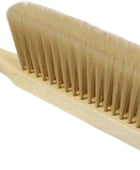 Cepillo de limpieza de escoba de mano con mango de madera de cerdas suaves para