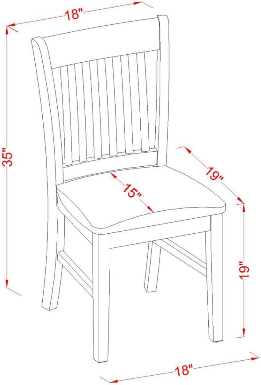 Eden Juego moderno de 3 piezas que contiene una mesa redonda de madera con