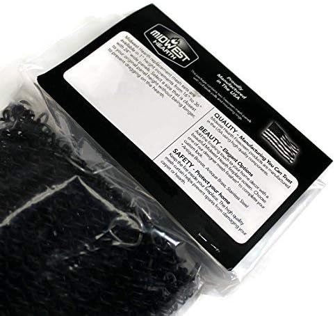 Cortina de malla para chimenea de Midwest Hearth. 2 paneles de 24 pulgadas de...
