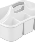 Sterilite Divided Ultra Caddy, plástico, almacenamiento portátil para guardar...