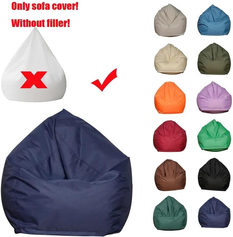 Koolouispoper Lazy BeanBag - Sillas individuales para sofá sin relleno, color...